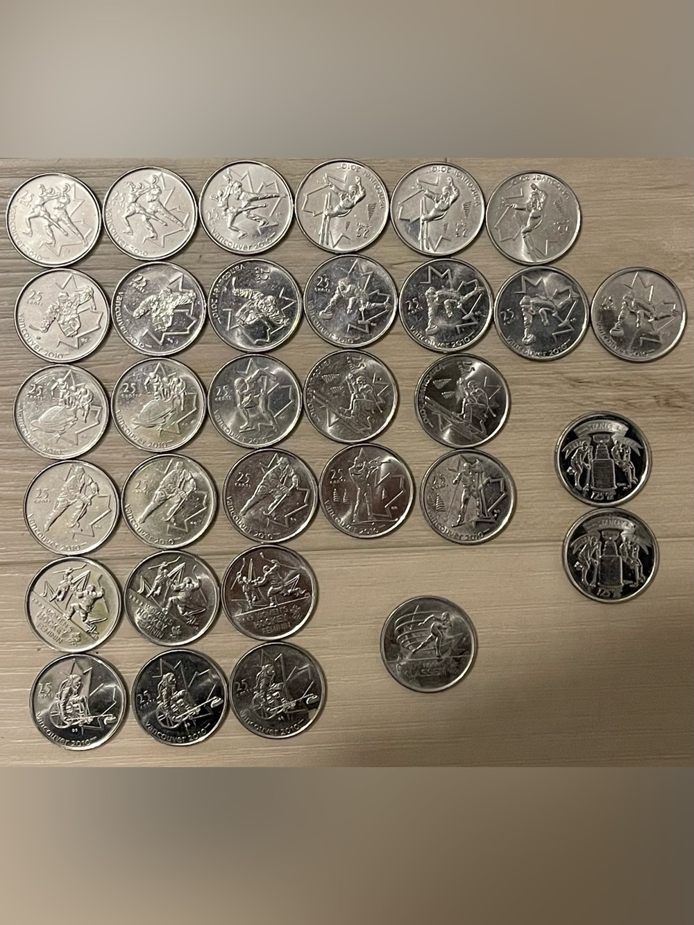 Olympics Commemorating coins lot
